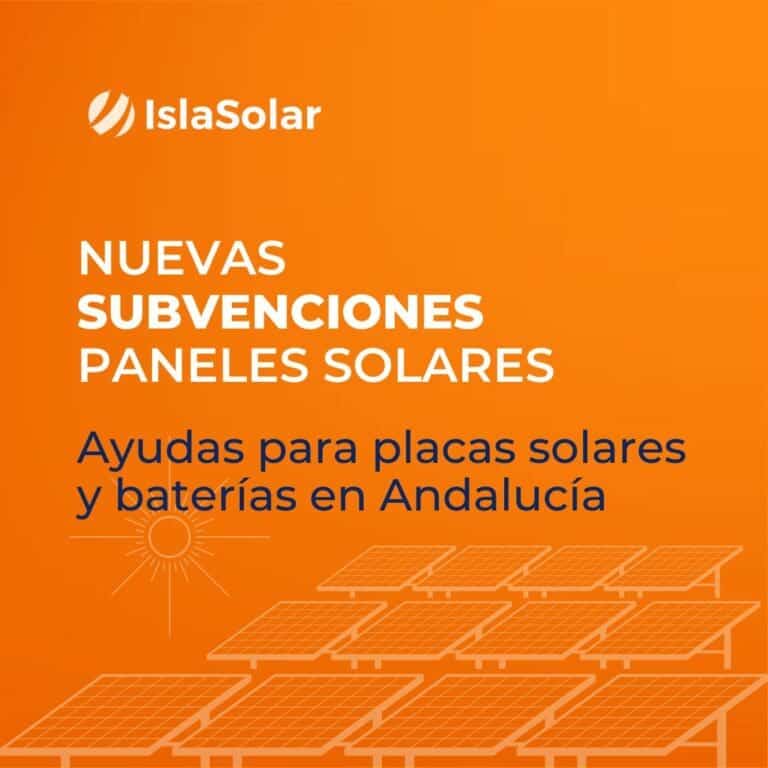 subvención placas solares Andalucía